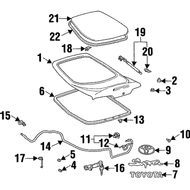Toyota 67293-14051 Door Lower Stopper Cushion Toyota 67293-14051 Door Lower Stopper Cushion
